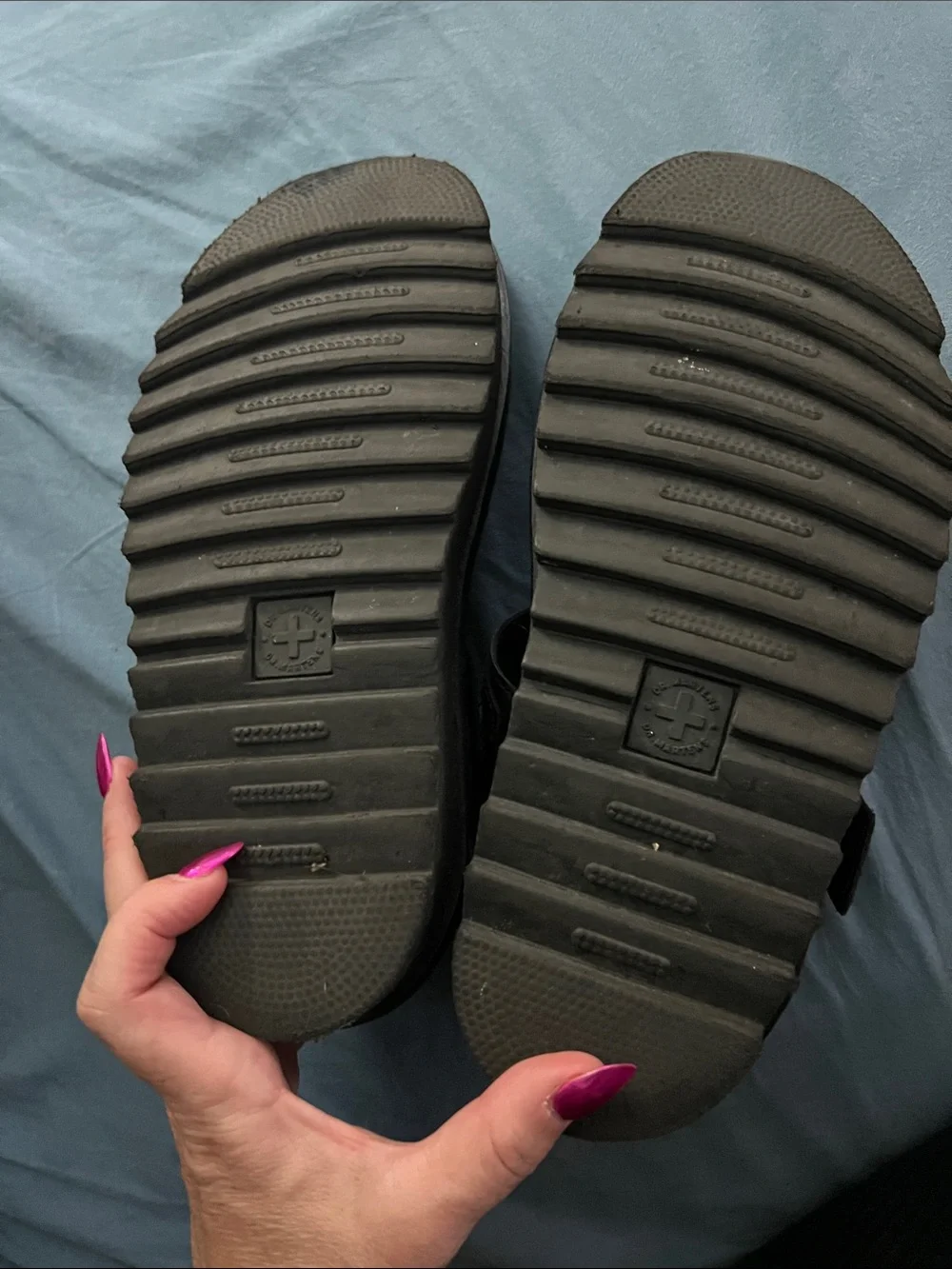 Doc Martens Platform Black Sandal Women’s 7